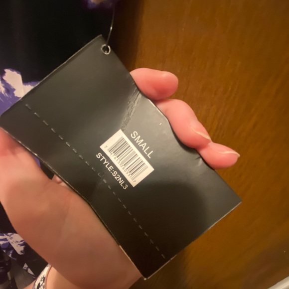 Purple Geometric Athletic Leggings - Picture 4 of 5